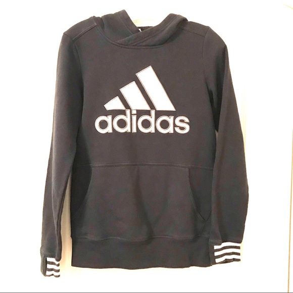adidas Tops - Adidas Badge Fleece Hooded Sweatshirt